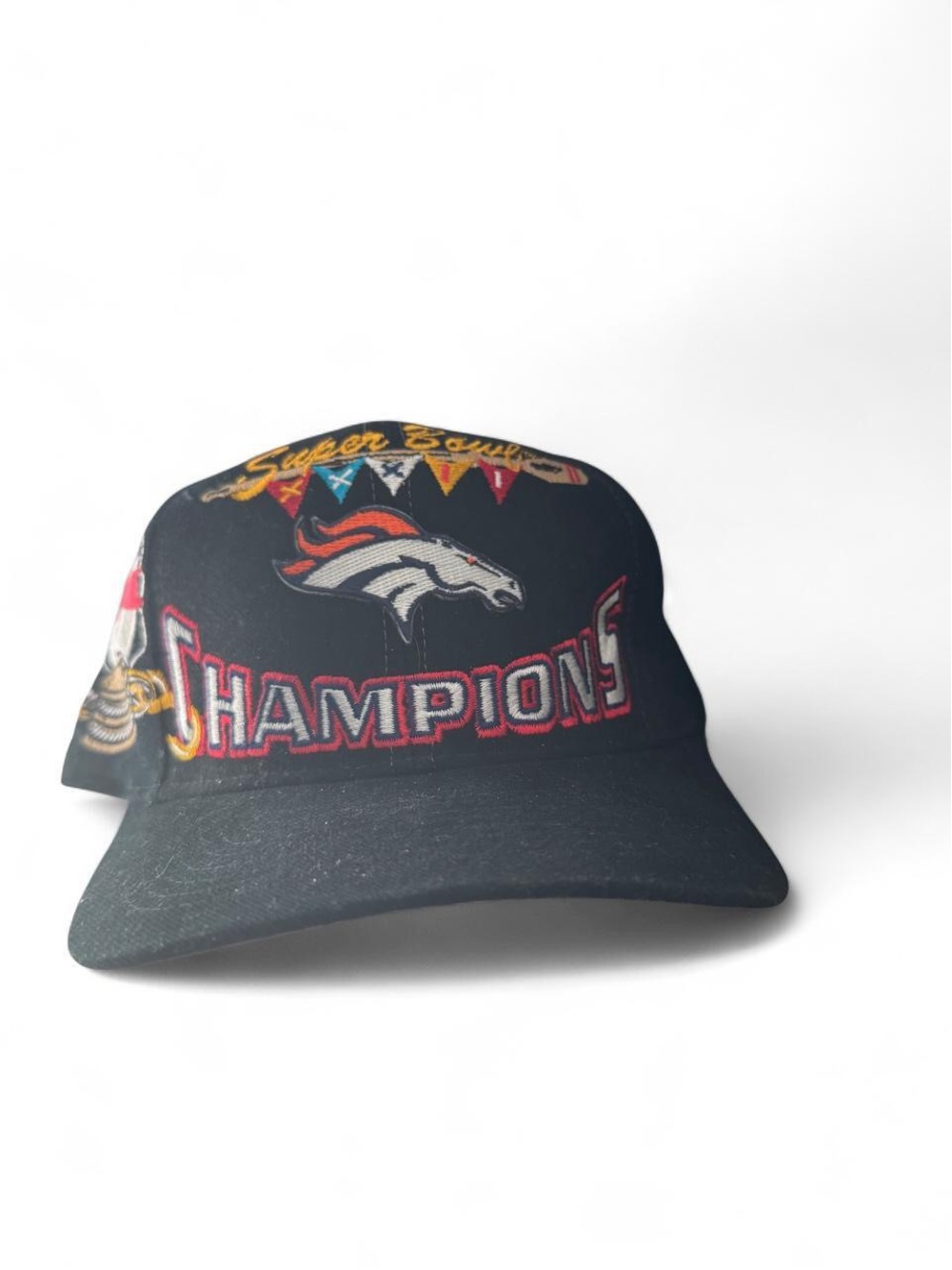 NFL Denver Broncos Black 'Champions' Embroidered Snapback Hat